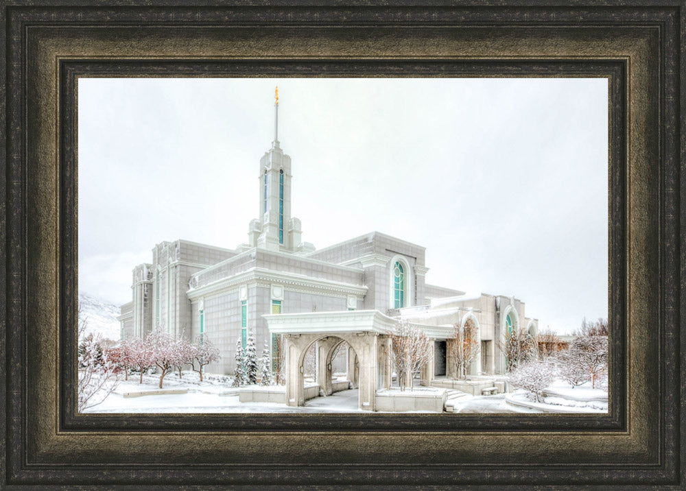 Mount Timpanogos Temple - Angled Whiteout by Kyle Woodbury