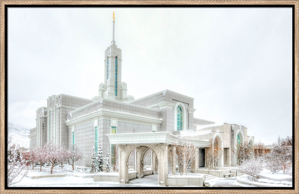 Mount Timpanogos Temple - Angled Whiteout