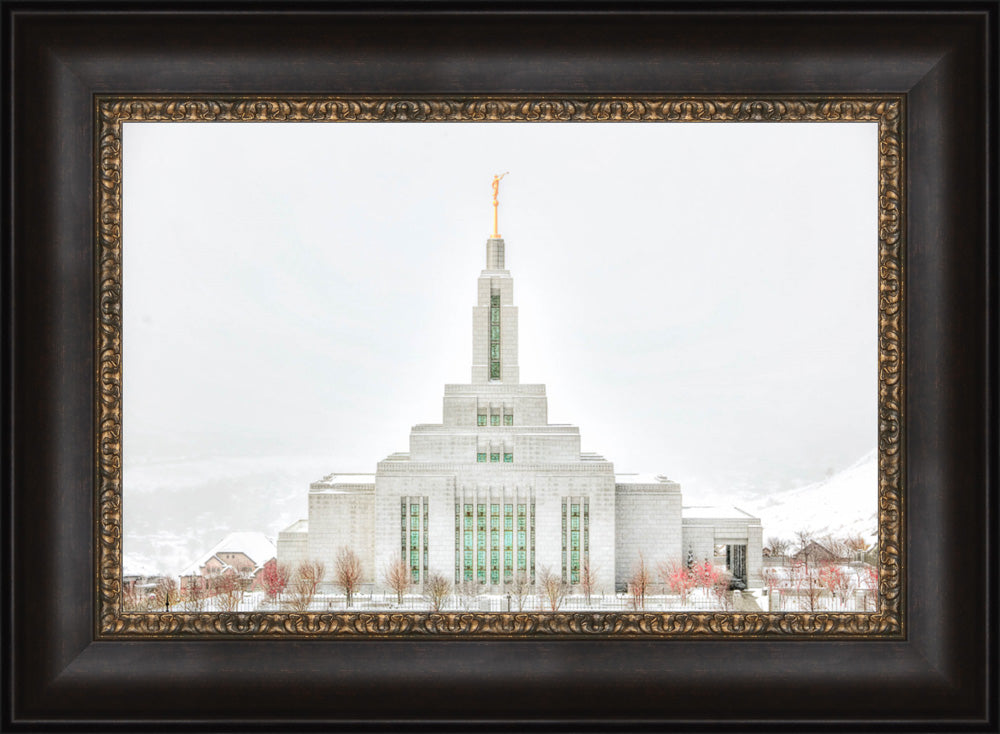 Draper Temple - Before the Snowstorm