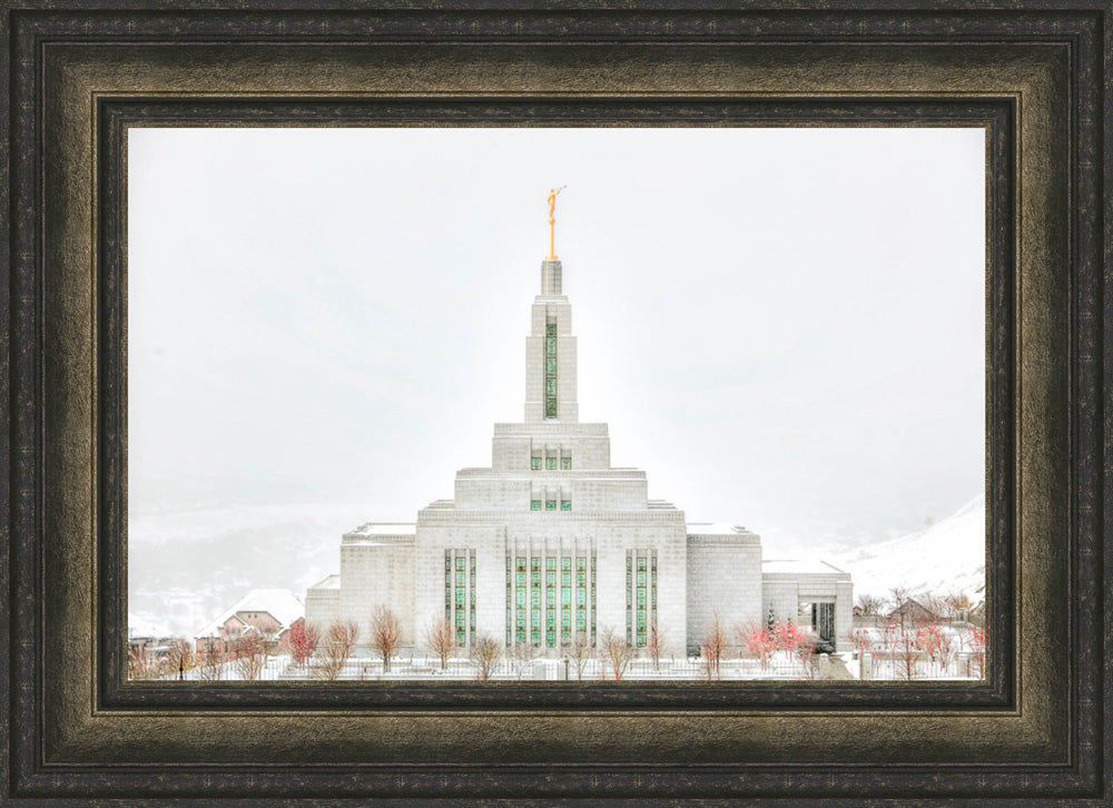 Draper Temple - Before the Snowstorm