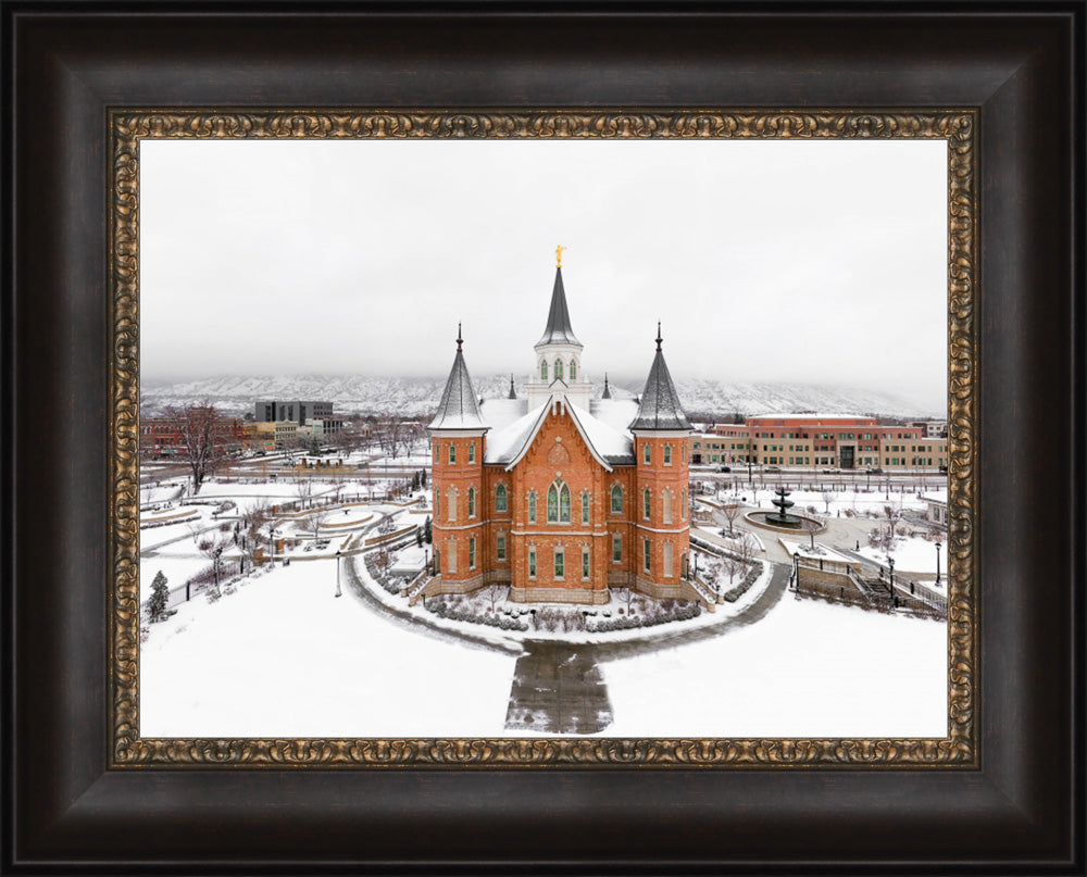 Provo City Center Temple - City From Above by Kyle Woodbury