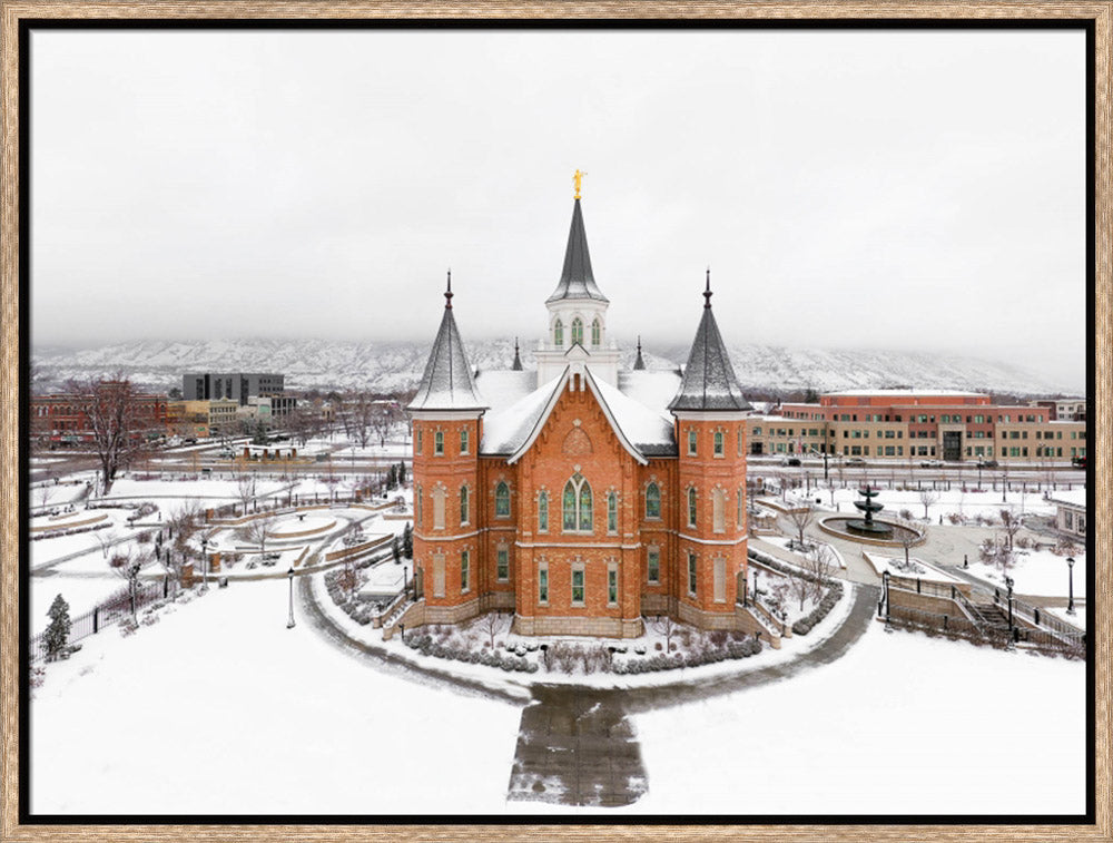 Provo City Center Temple - City From Above by Kyle Woodbury