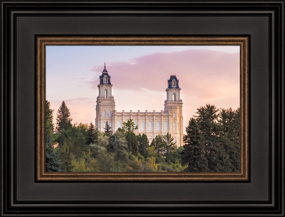 Manti Utah Temple - Summer Sunset by Lance Bertola