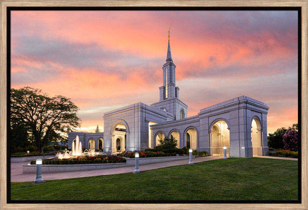 Sacramento California Temple - Sunset by Lance Bertola
