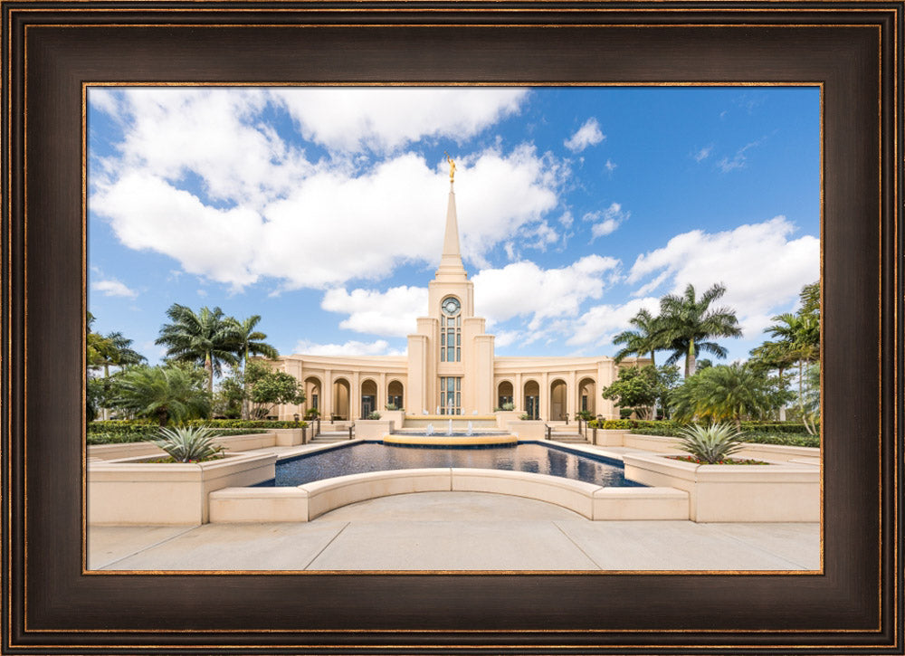 Fort Lauderdale Florida Temple - Reflection Pool by Lance Bertola