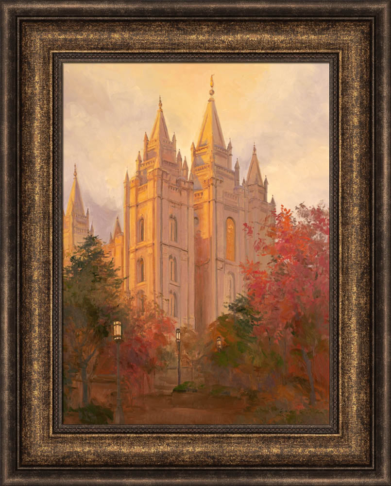 Salt Lake Temple - Golden Day by Linda Curley Christensen