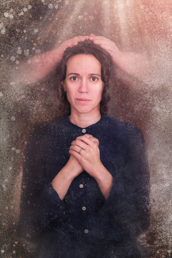 Emma Smith being set apart by apostle John Taylor.