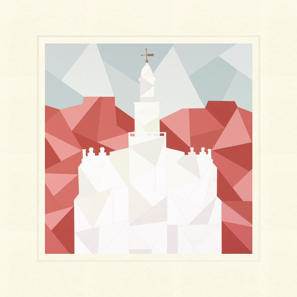 St. George Utah Temple - Geometric by Madison Wardle