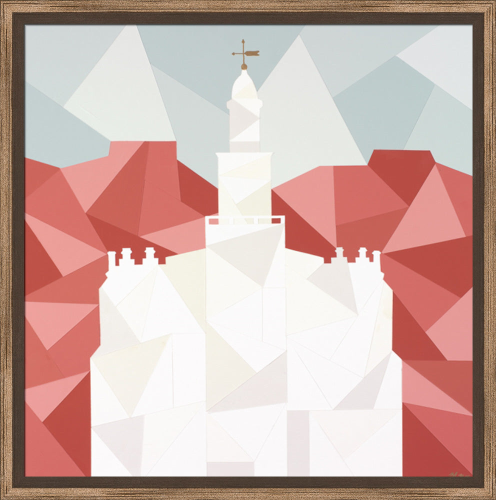 St. George Utah Temple - Geometric by Madison Wardle