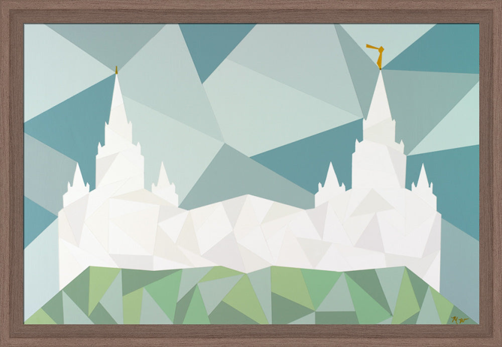 San Diego California Temple - Geometric by Madison Wardle