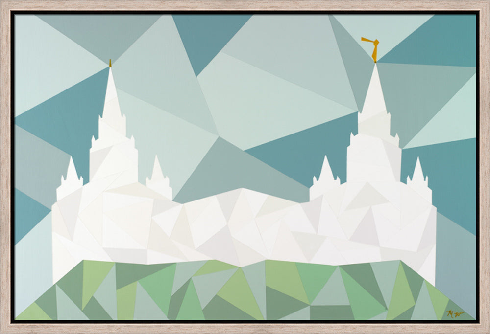 San Diego California Temple - Geometric by Madison Wardle