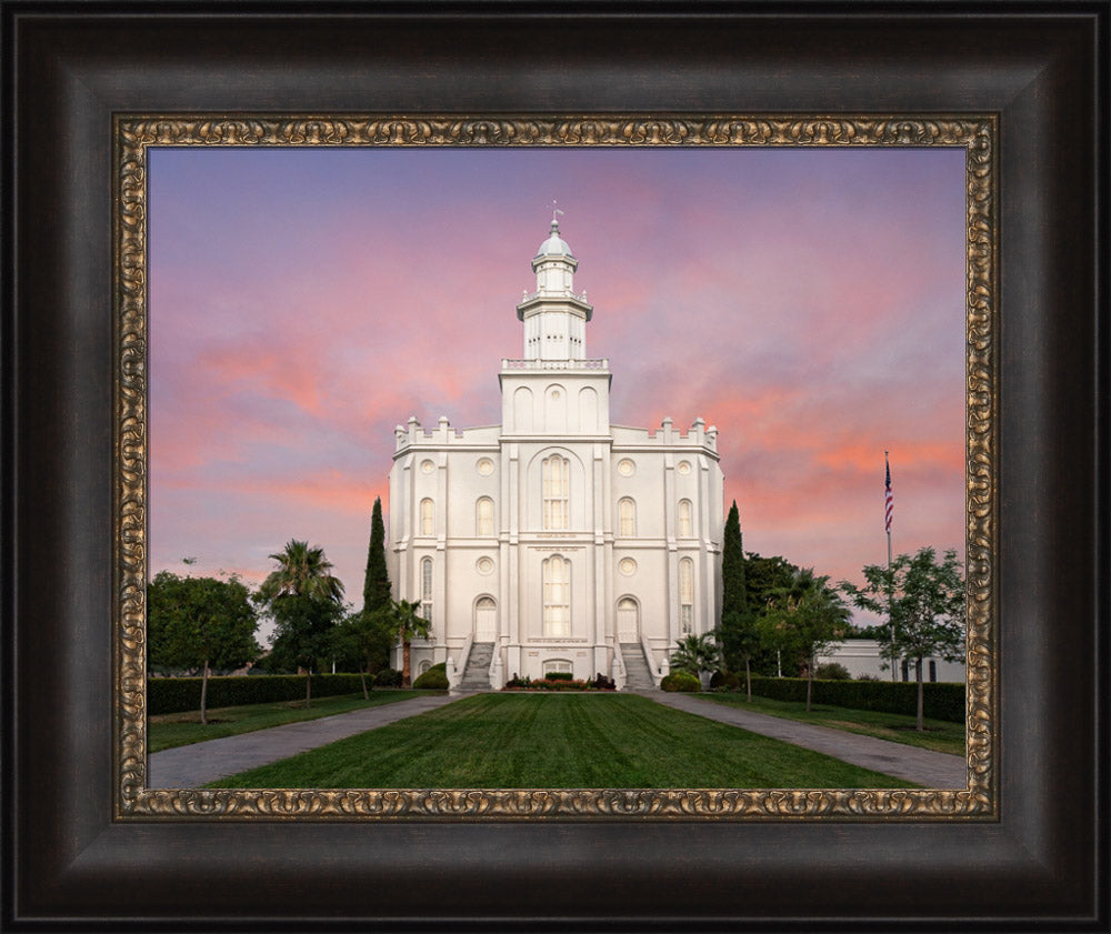 St George Temple - Eventide by Robert A Boyd
