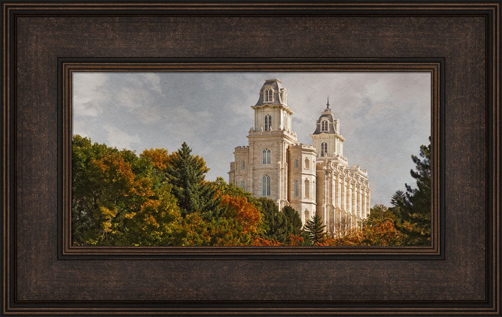 Manti Temple - Fall Trees