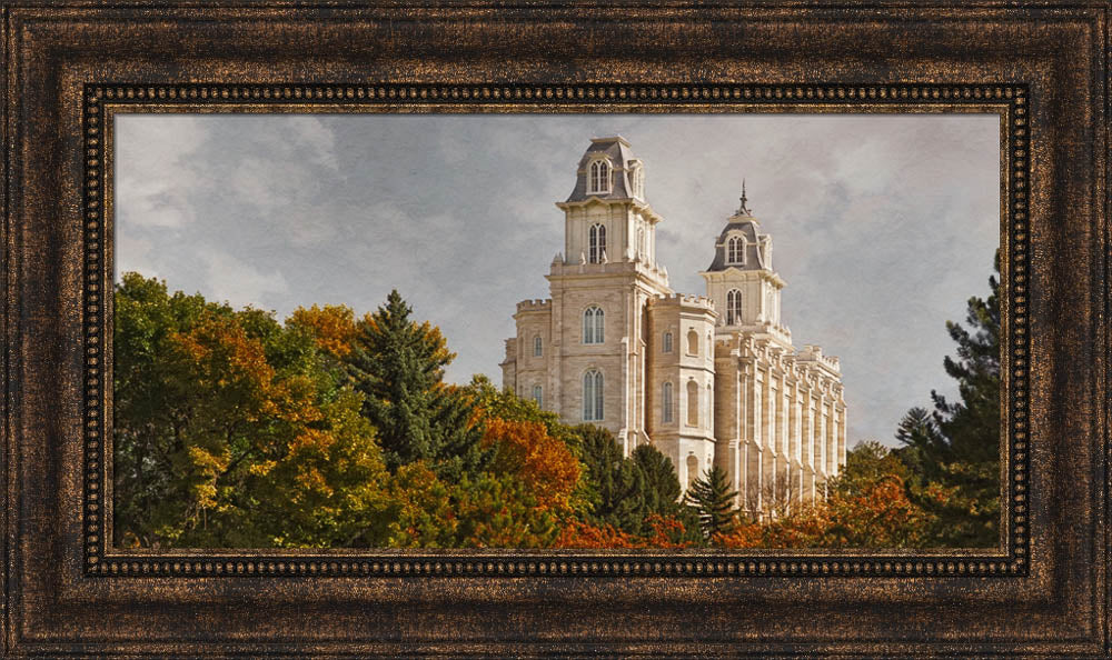 Manti Temple - Fall Trees