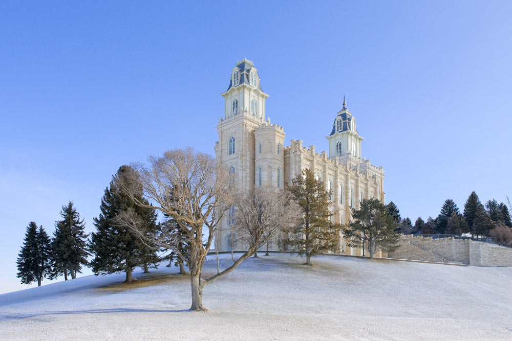 Manti Temple - Snowy Hill