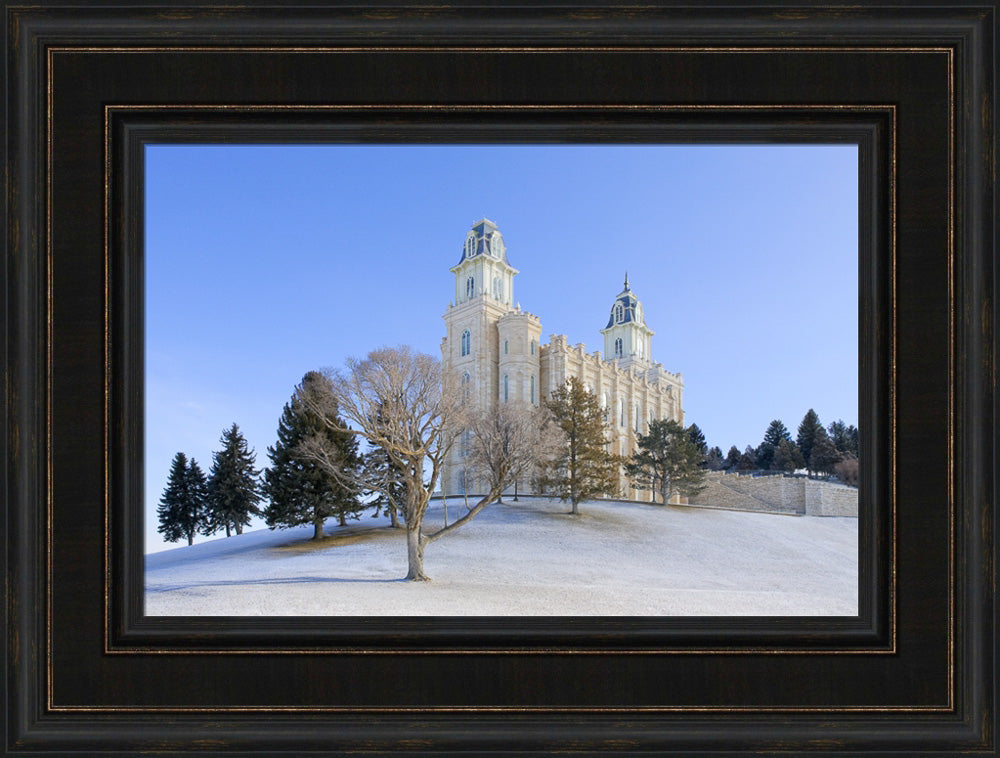 Manti Temple - Snowy Hill