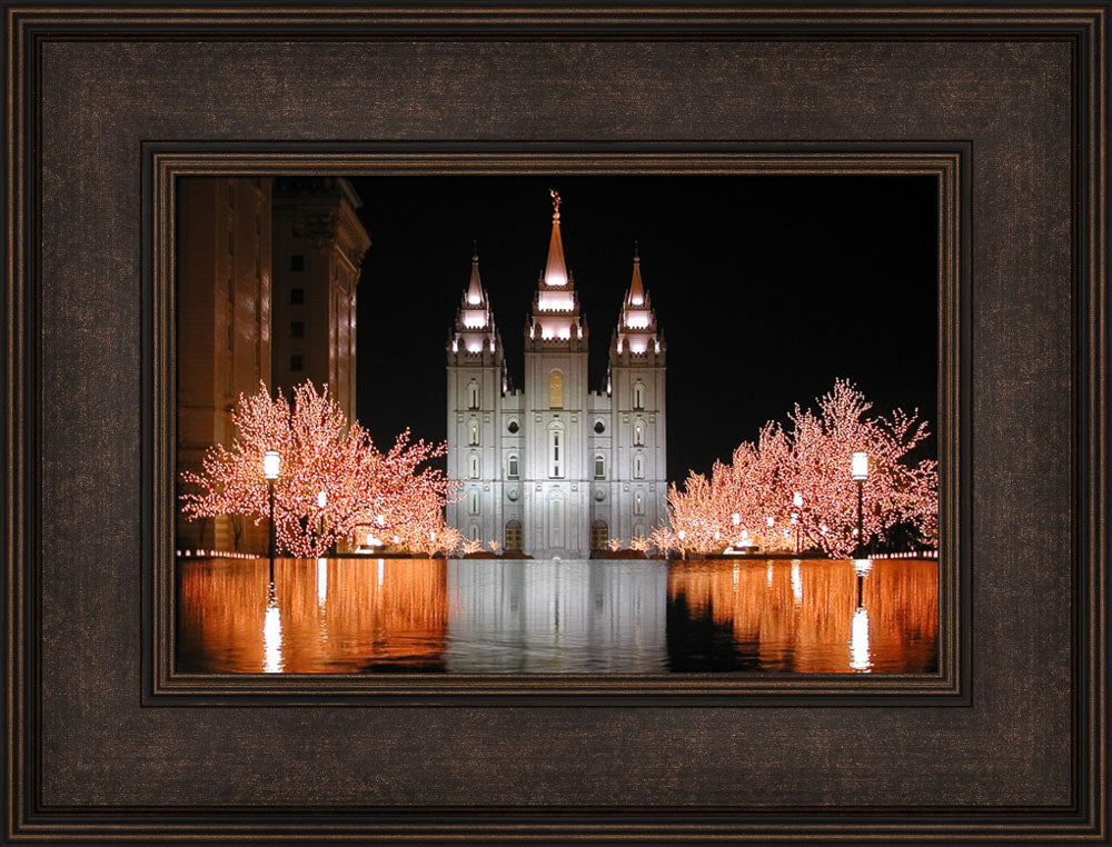Salt Lake Temple - Christmas Reflections
