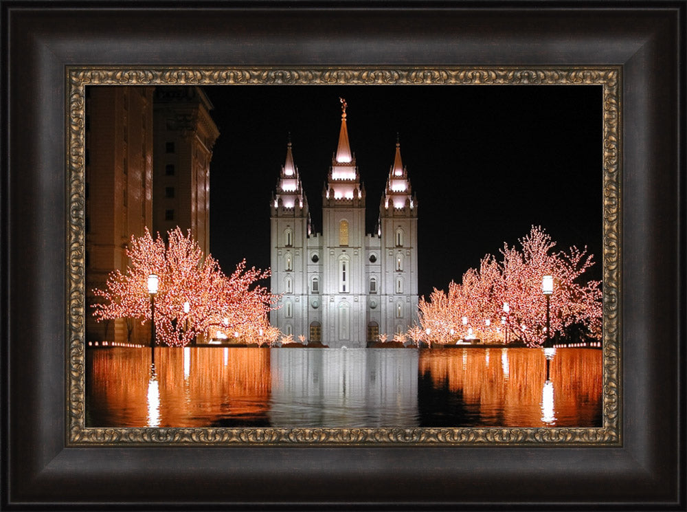 Salt Lake Temple - Christmas Reflections