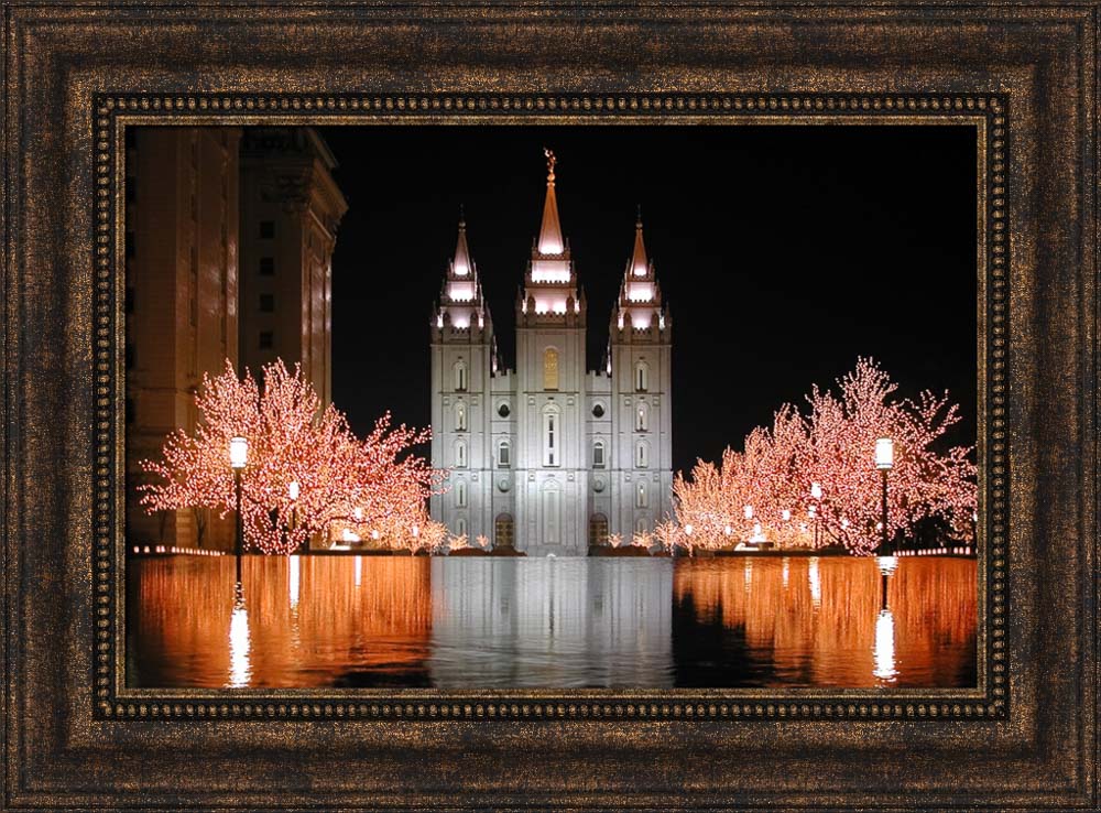 Salt Lake Temple - Christmas Reflections
