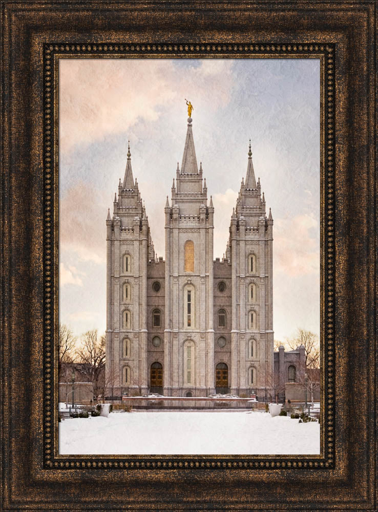Salt Lake Temple - Textured Snow