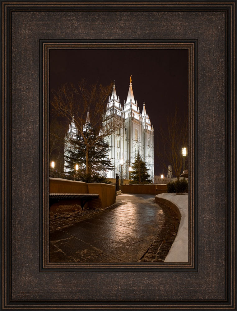 Salt Lake Temple - Snow Path