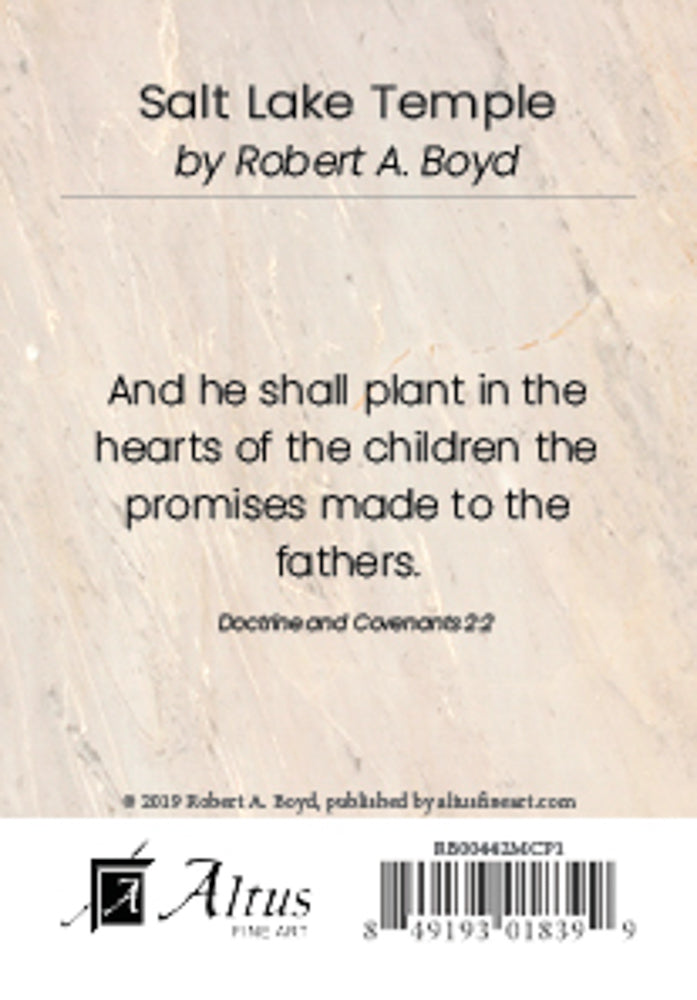 Salt Lake Temple - Spring Statue