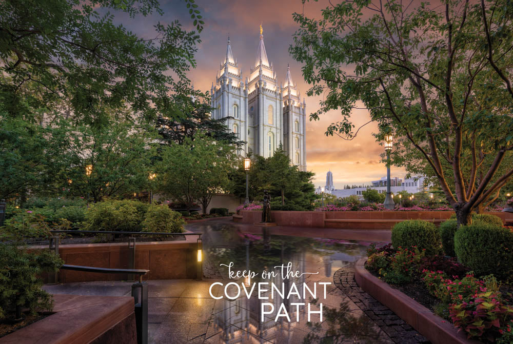 Salt Lake Temple - A Covenant People 12x18 repositionable poster