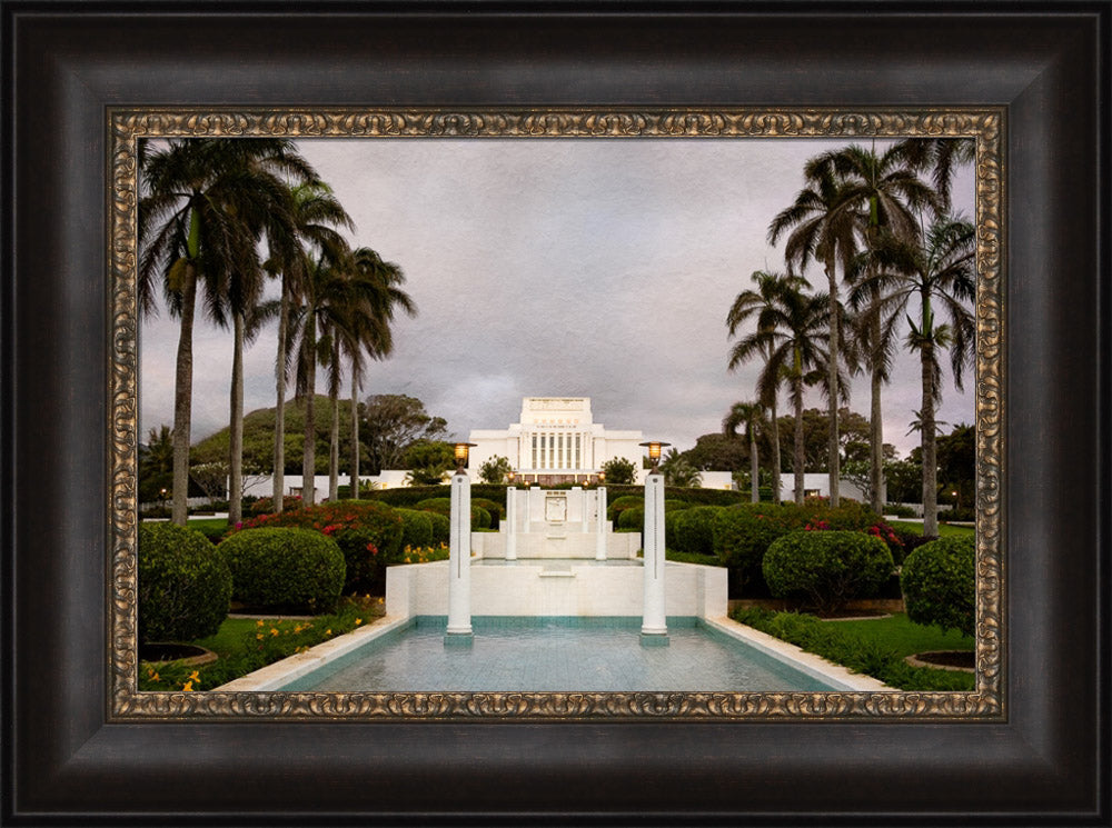 Laie Temple - Textured Sky