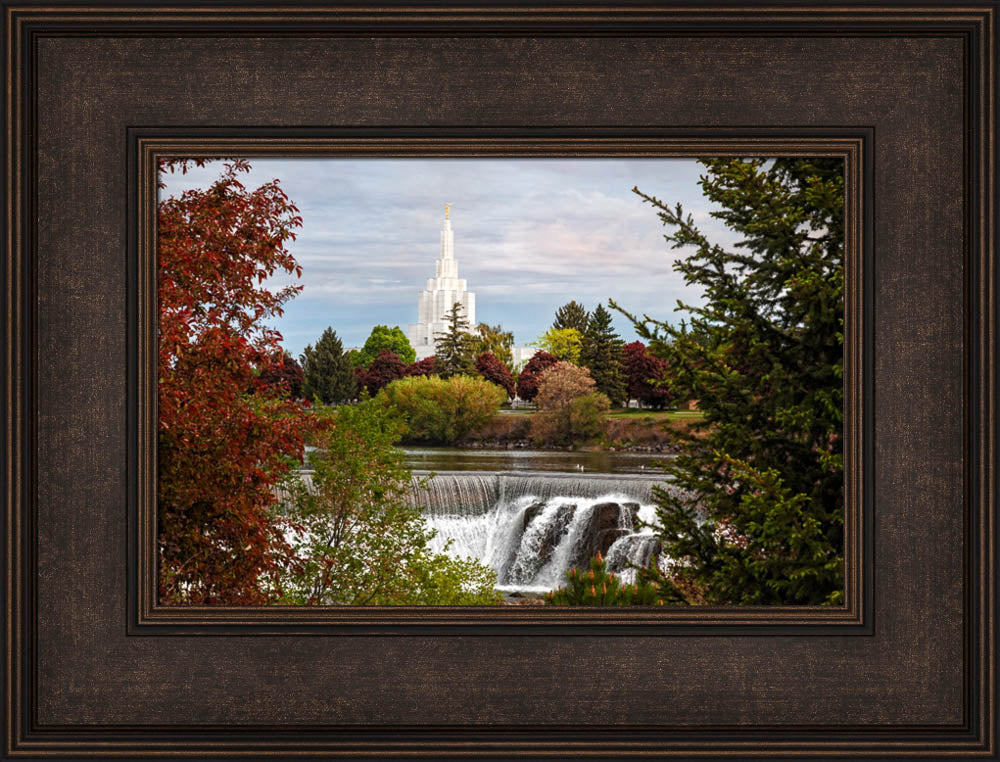 Idaho Falls Temple - Waterfall