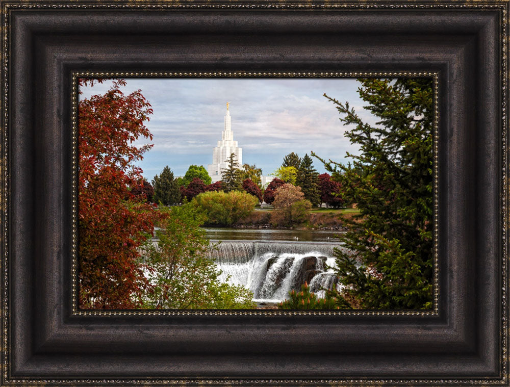Idaho Falls Temple - Waterfall