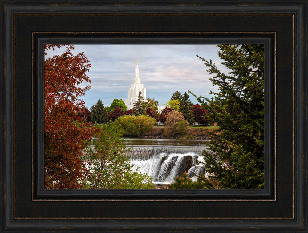 Idaho Falls Temple - Waterfall