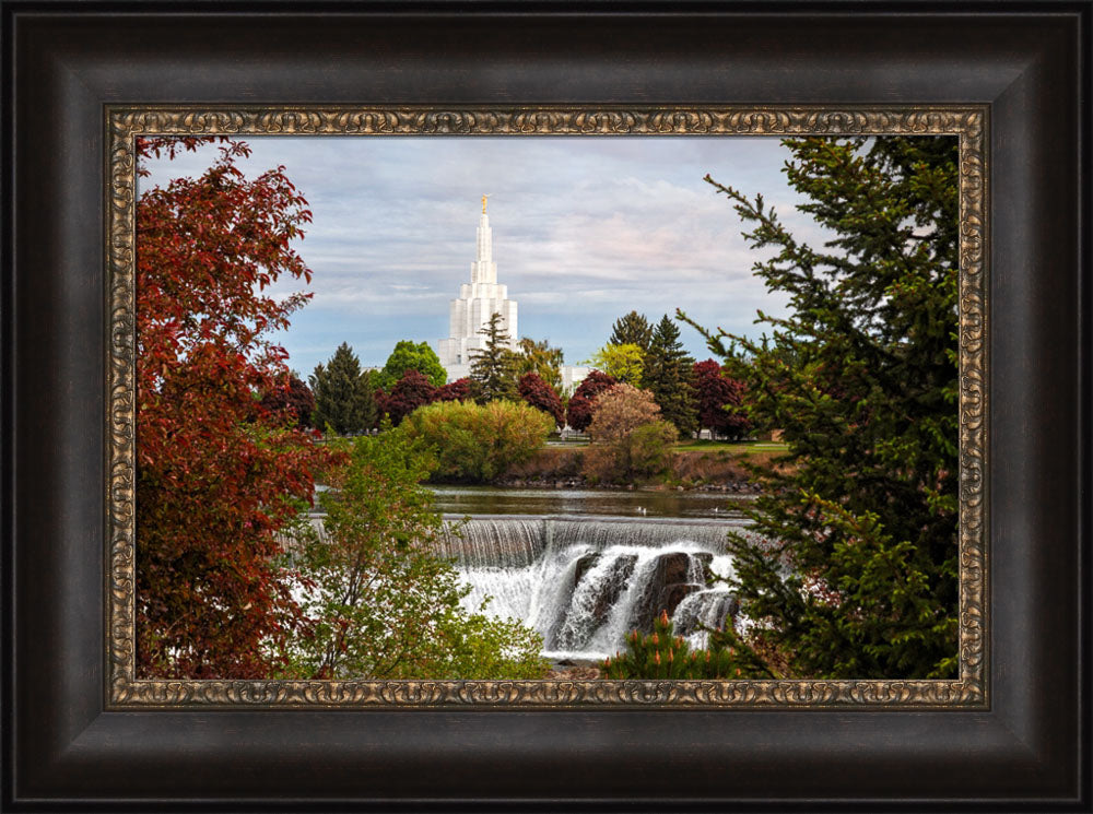 Idaho Falls Temple - Waterfall
