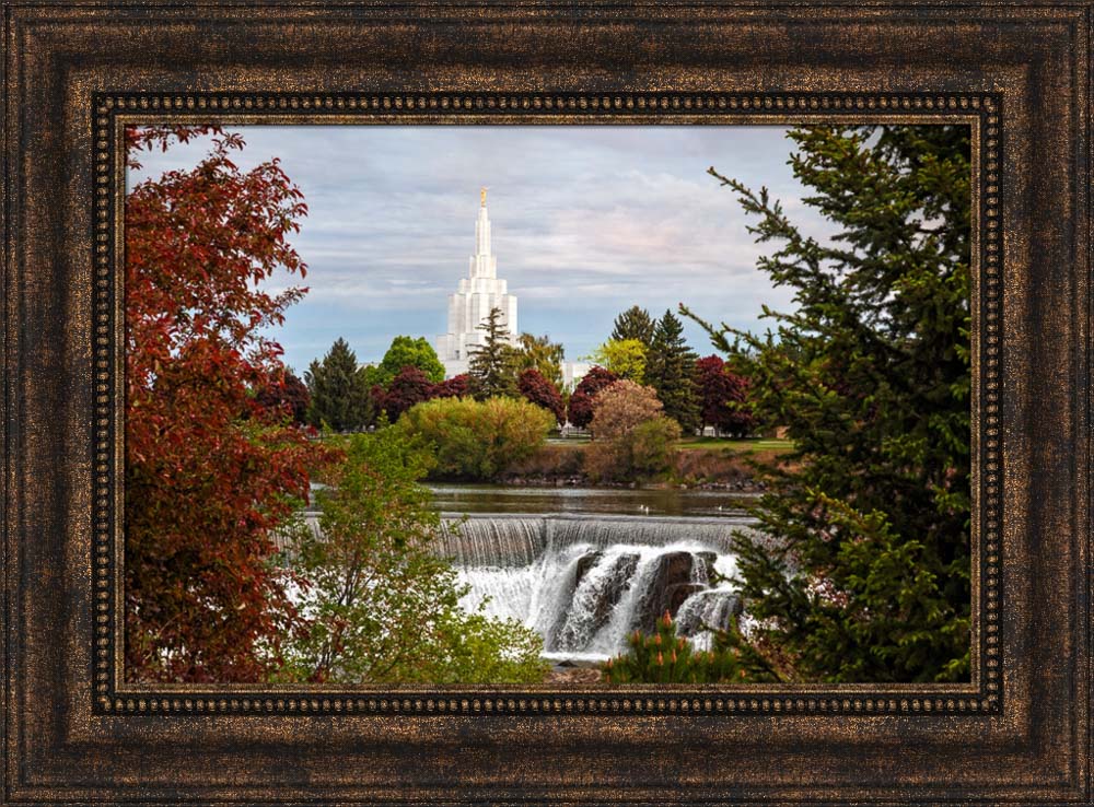 Idaho Falls Temple - Waterfall