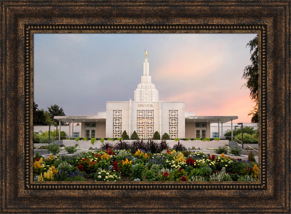 Idaho Falls Temple - Vibrant Morning