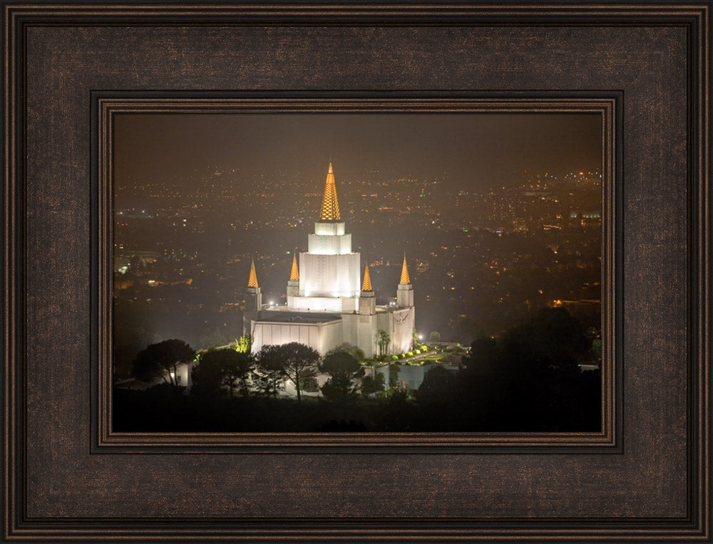 Oakland Temple - Night Vista