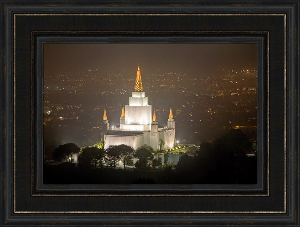 Oakland Temple - Night Vista