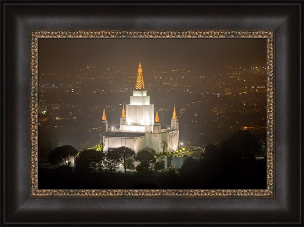 Oakland Temple - Night Vista