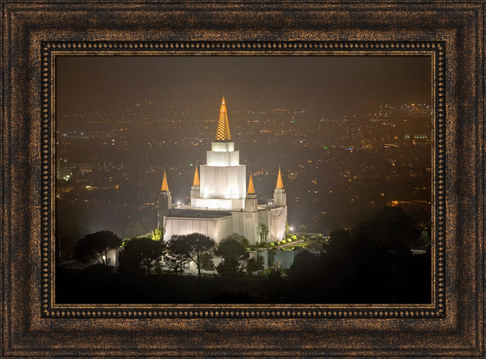 Oakland Temple - Night Vista