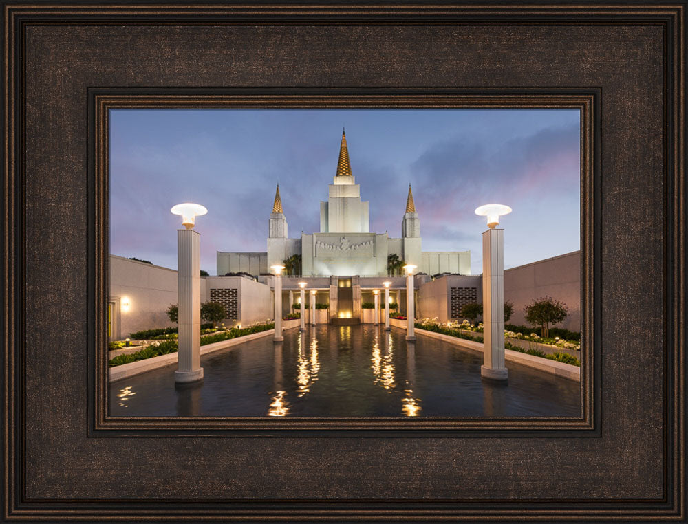 Oakland Temple - Reflection Pool by Robert A Boyd
