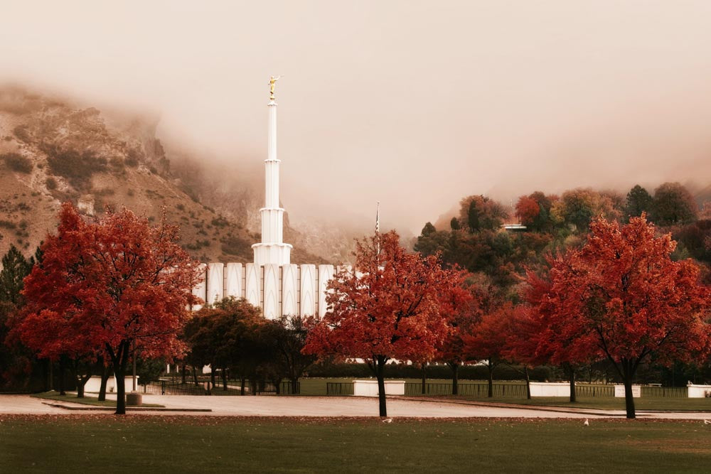 Provo Temple - Sepia