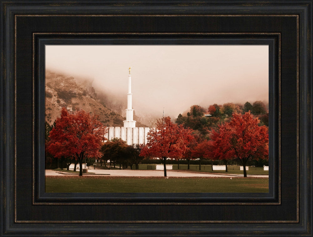 Provo Temple - Sepia