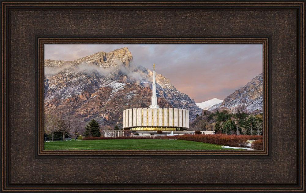 Provo Temple - Spring Snow
