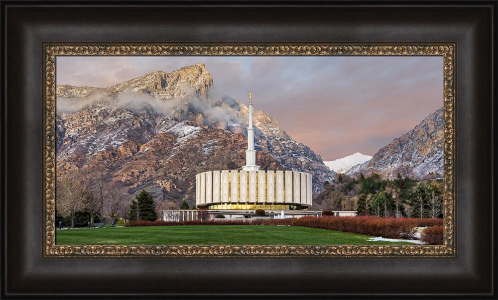 Provo Temple - Spring Snow