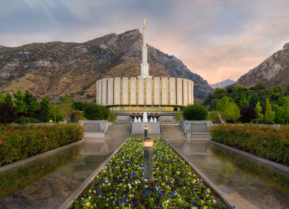 Provo Temple- Covenant Path by Robert A Boyd