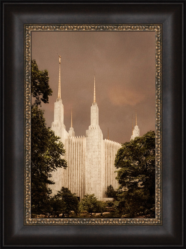 Washington DC Temple - Sepia