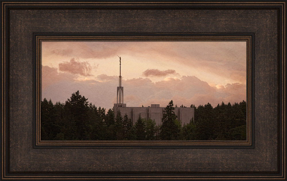 Seattle Temple - Sunset Panoramic