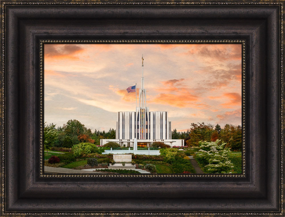 Seattle Temple - Sunset