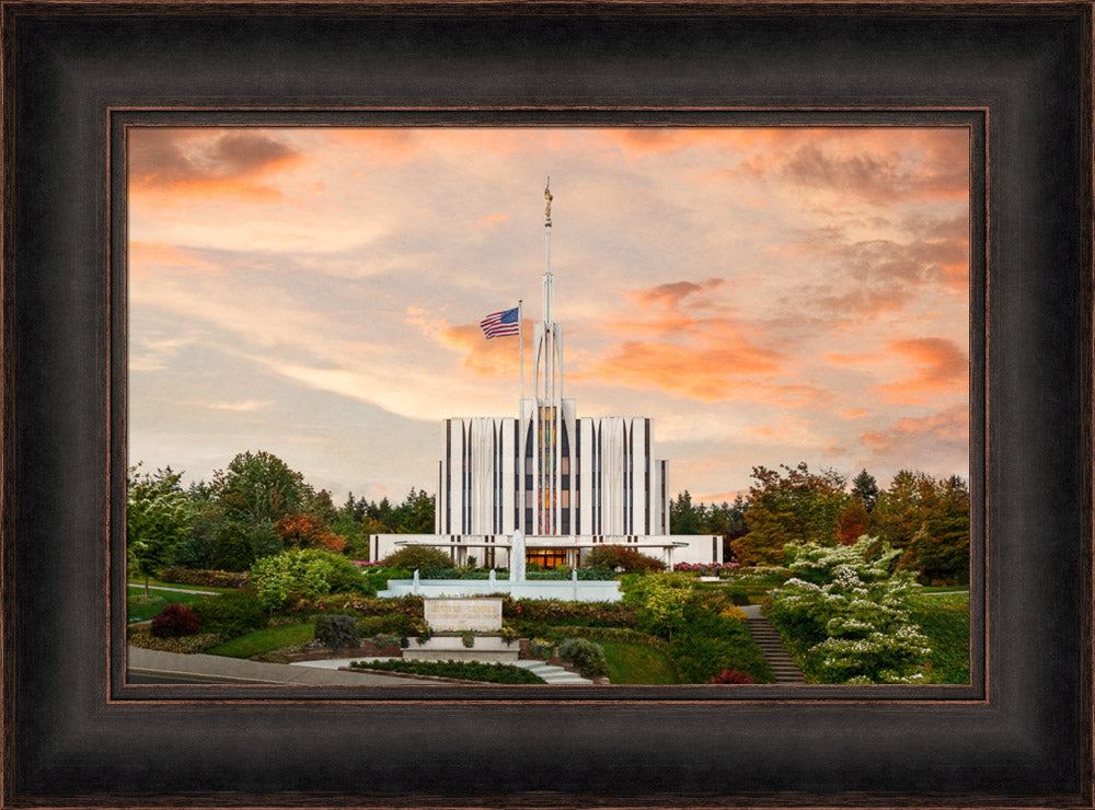 Seattle Temple - Sunset