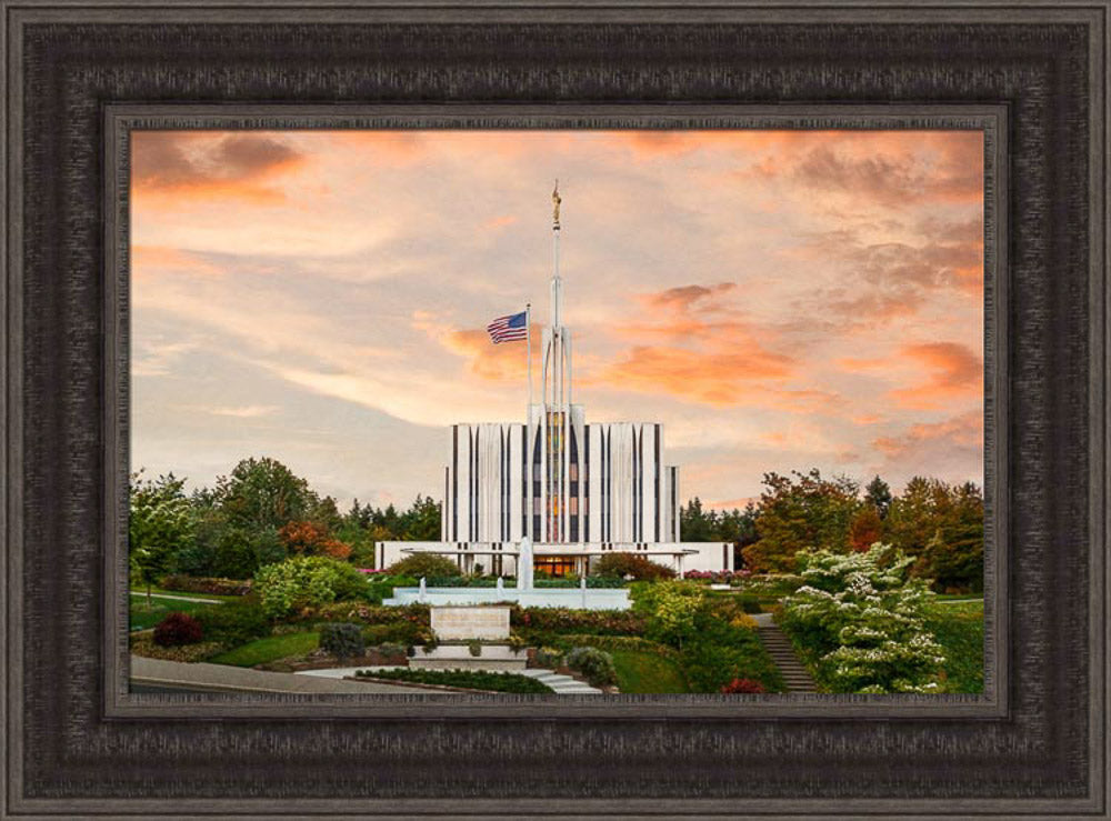 Seattle Temple - Sunset