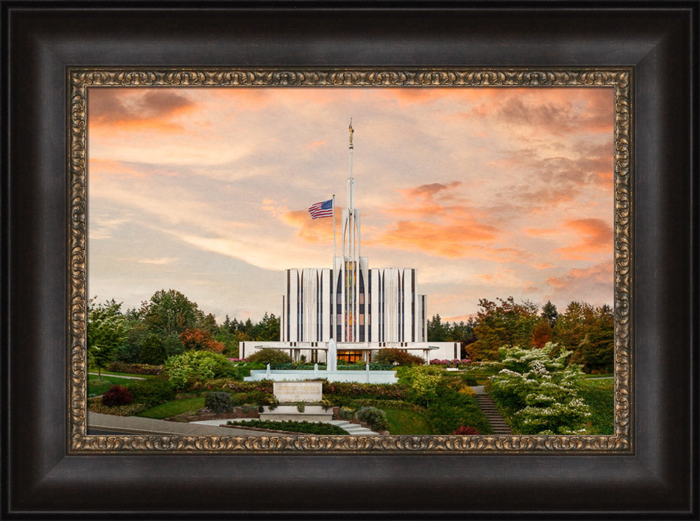 Seattle Temple - Sunset